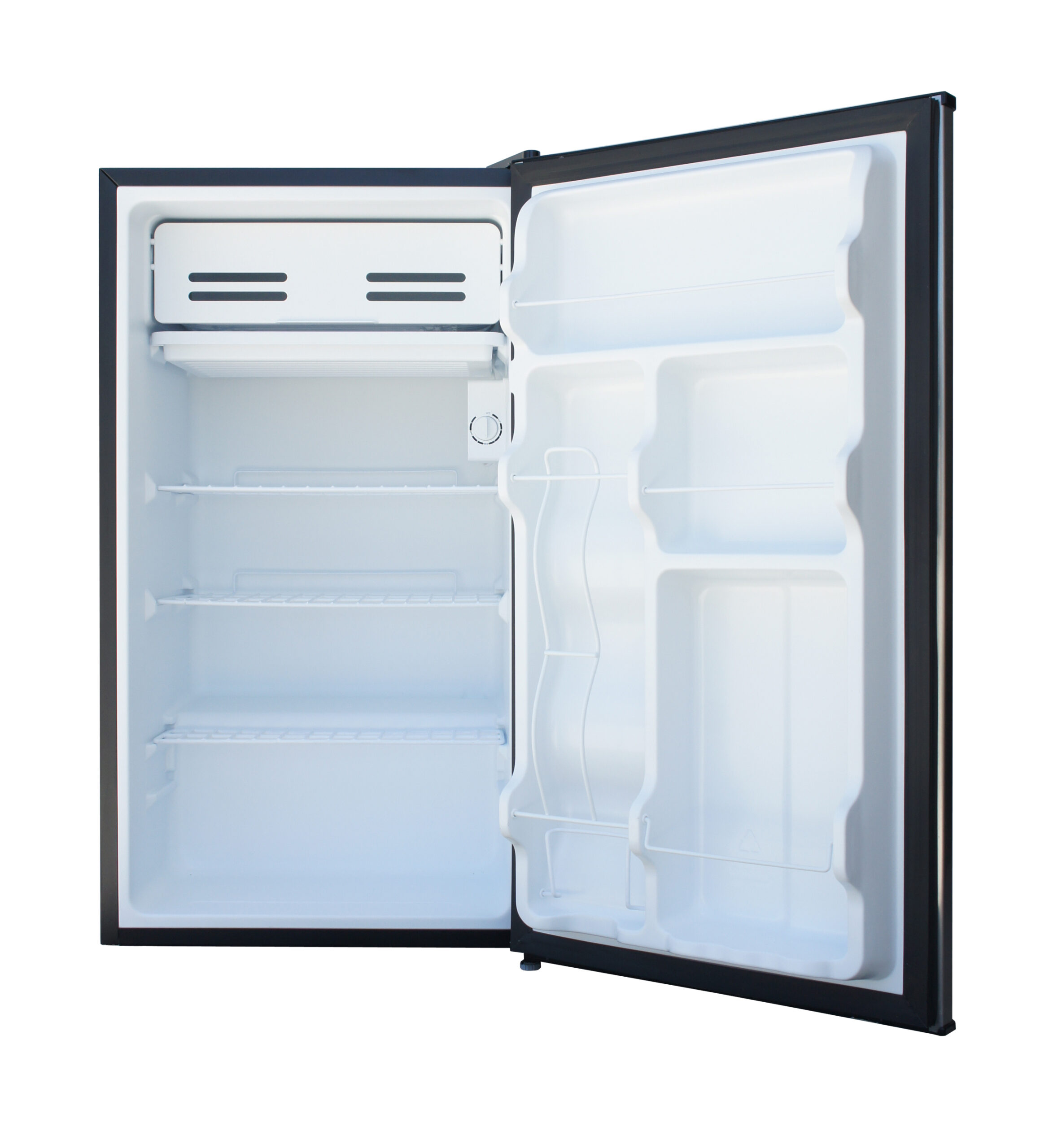 Sunpentown 3.3 cu ft Two Door Refrigerator, Stainless Steel - Image 2