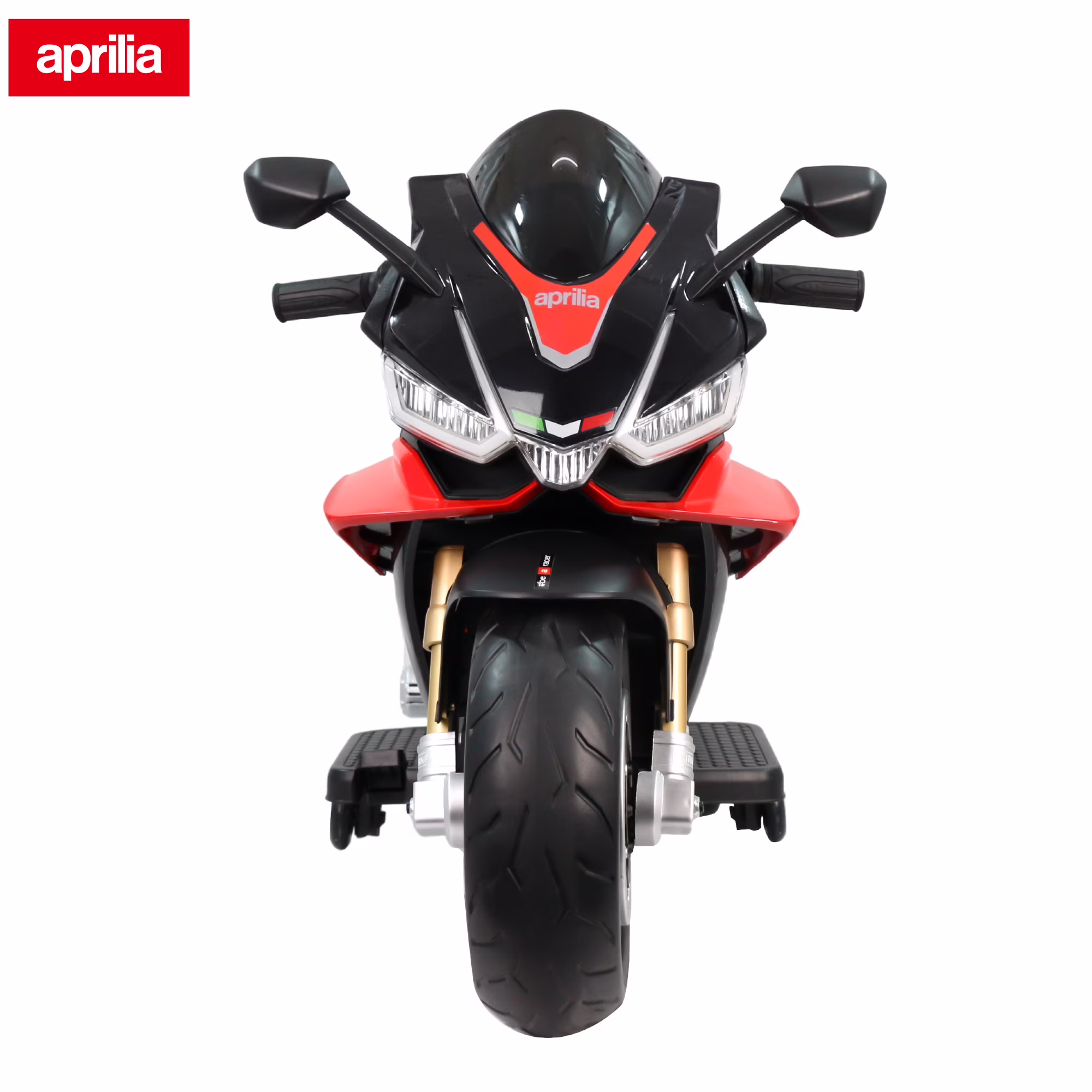 TCARAIWEN 24V Kids Motorcycle Electric Motorbike Aprilia Licensed Ride on Toy,Battery Powered for Kids 3-11 Years Old,Black - Image 4