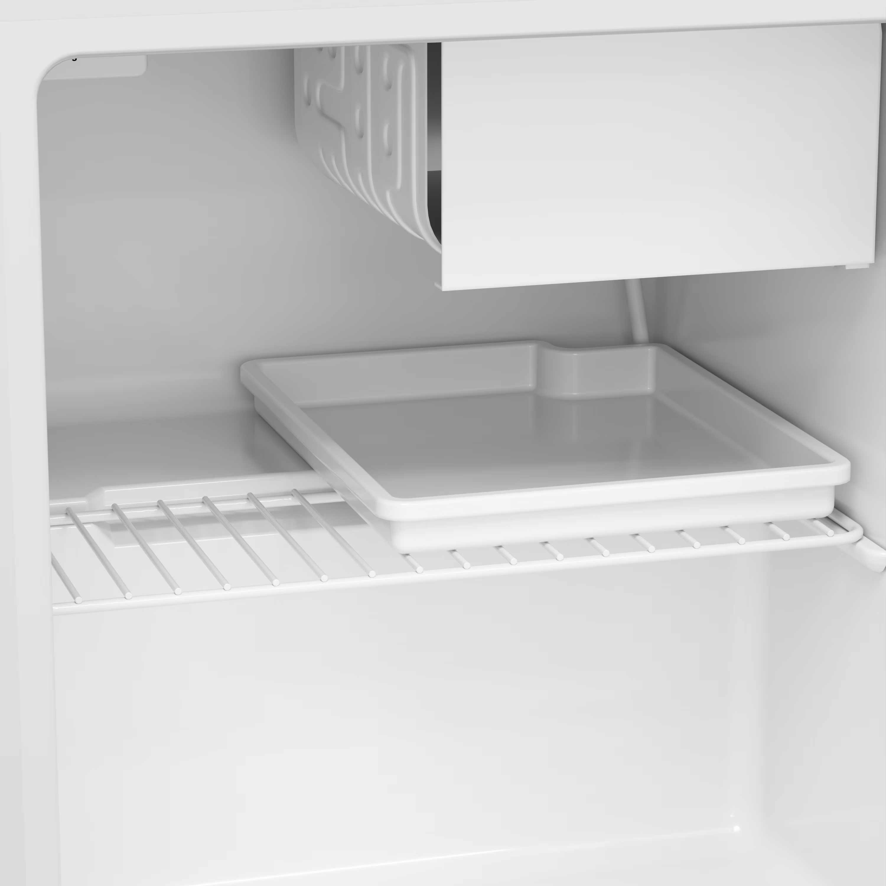 TCL 1.7 Cu ft Compact Refrigerator with Chiller (White) - Single Door Mini Fridge with Adjustable Thermostat, Reversible Door, Energy Star, Perfect for Dorm, Office, Game Room - TRM017S4AW - Image 5