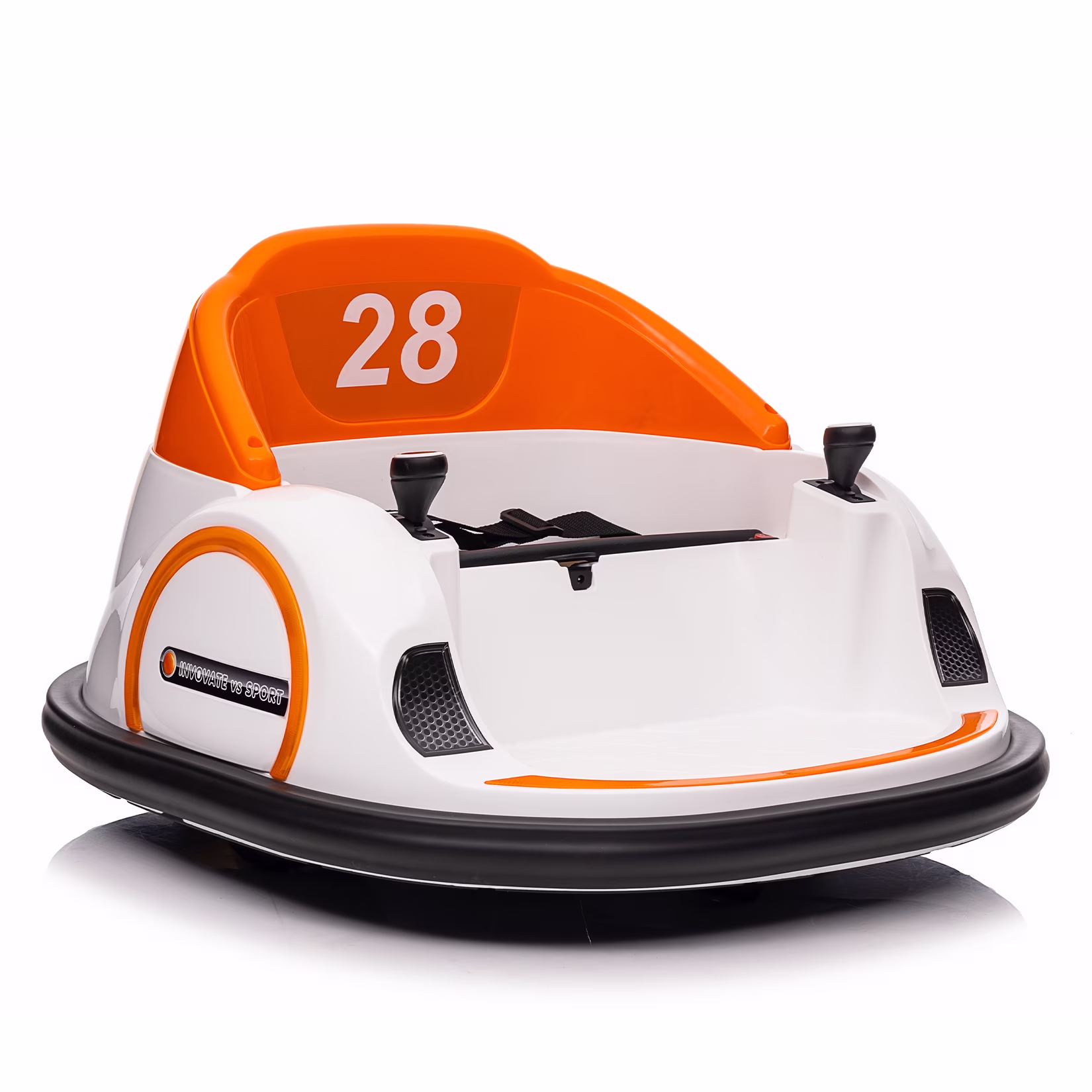 Telyswee 12V Ride On Bumper Car for Kids Ride on Toy Gifts Toddlers Electric Bumping Car with Remote Control, Battery Display, 360 Degree Spin, LED Lights, Music