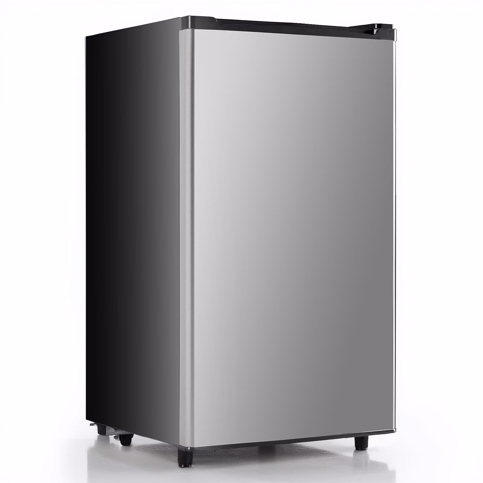 TINKLE WELL 3.2 Cu Ft Mini Fridge with Freezer, Compact Single Door Refrigerator, Energy Efficient, Low Noise, Adjustable Thermostat for Bedroom, Dorm, Office, silver - Image 2