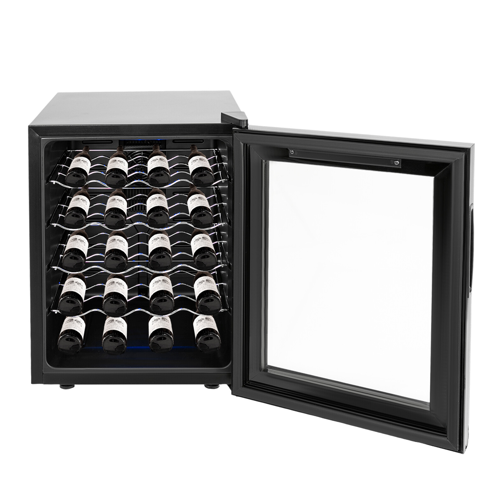 ToppiJoy 20 Bottles Wine Cooler Refrigerator, Wine Refrigerator with 53.6-64.4°F Digital Temperature Control Glass Door Black - Image 3