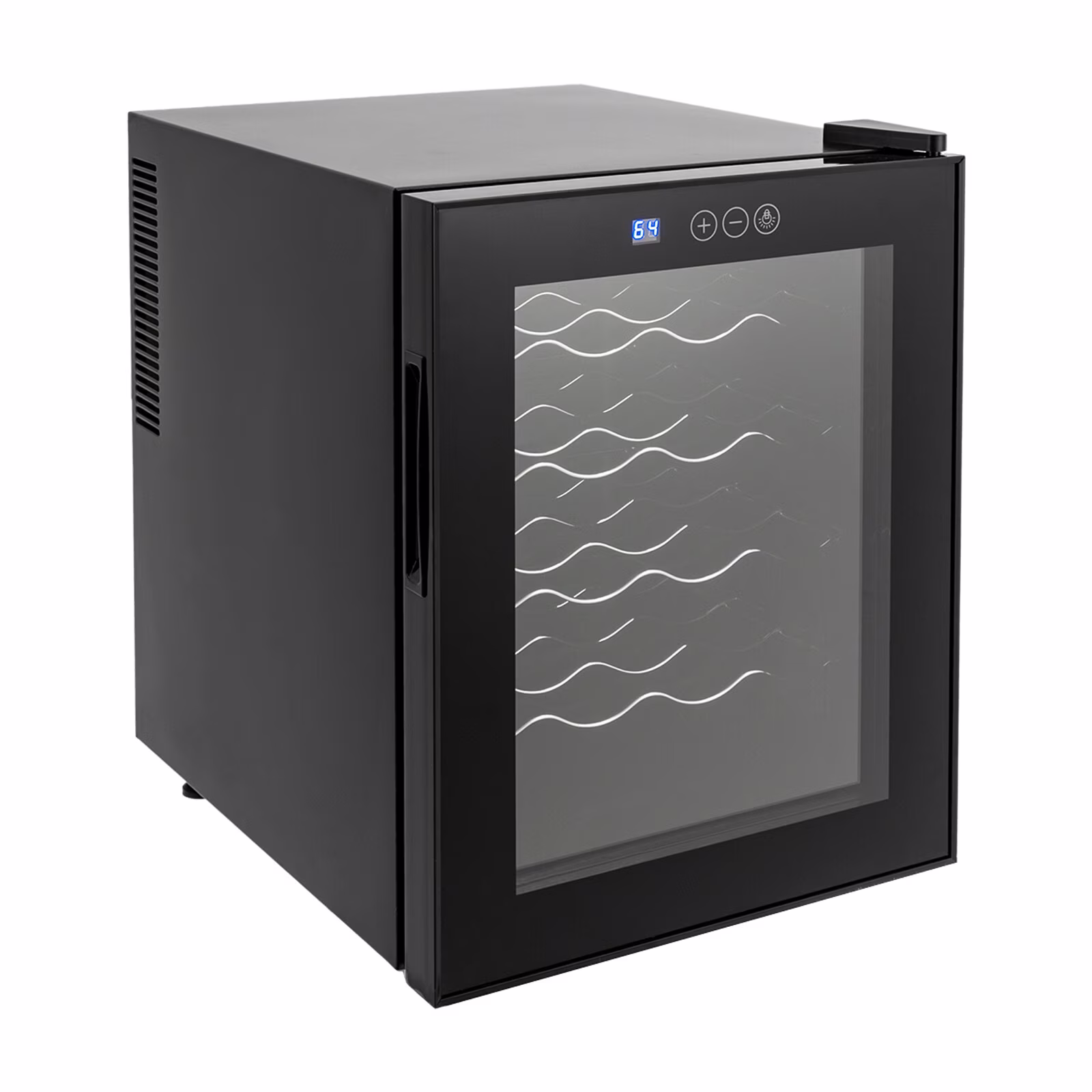ToppiJoy 20 Bottles Wine Cooler Refrigerator, Wine Refrigerator with 53.6-64.4°F Digital Temperature Control Glass Door Black - Image 2