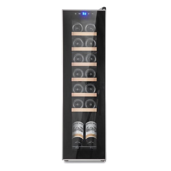 Towallmark Beverage Refrigerator Cooler, 18 Bottle Compressor Wine Cooler, Freestanding Beverage Refrigerator, Wine Cellar with Adjustable Temp Control for Red, White, Champagne, Beer and Soda