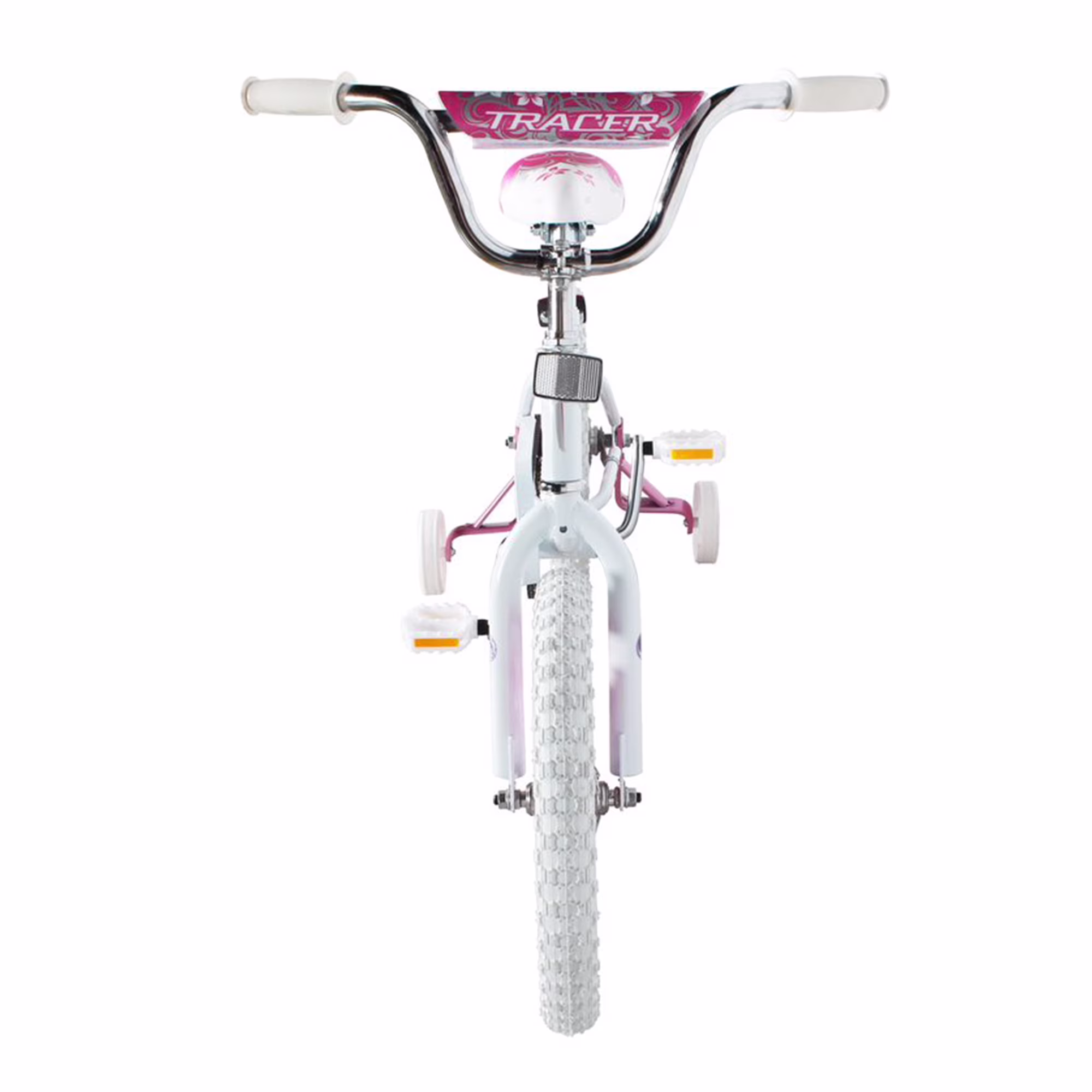 TRACER Avery Kids Bike for Ages 3 to 7 with Training Wheels, White - Image 2
