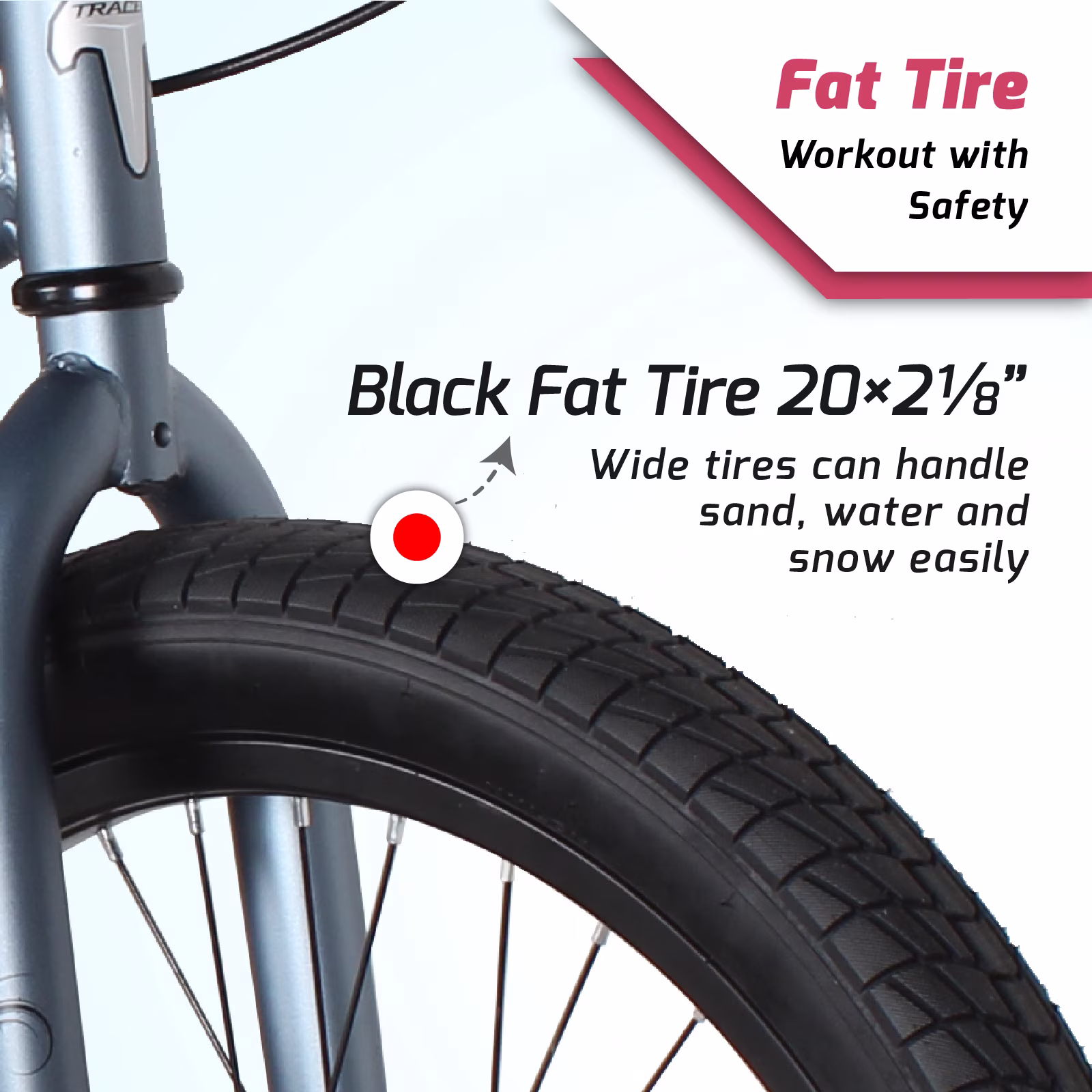 Tracer Edge 3.0 20" Professional BMX Bike, Hi-ten Steel Frame, U-brake, for Men, Teen, Beginner, Matte Gray - Image 5