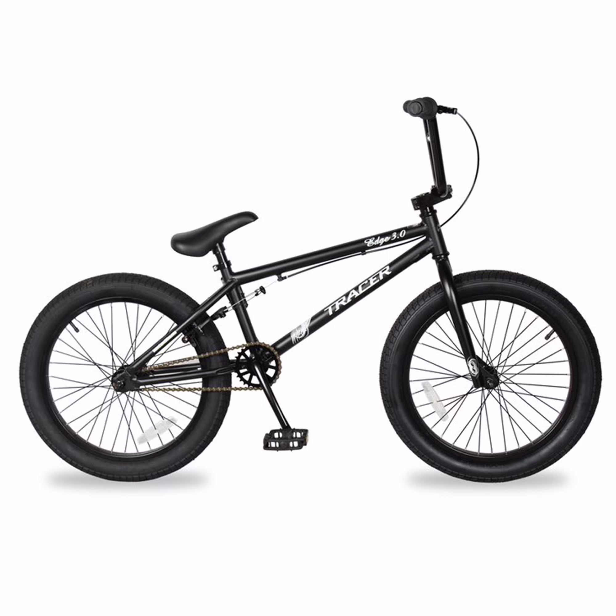 TRACER Edge 3.0 BMX Bike, 20" Wheel, 2.3" Tire, Hi-ten Steel Frame Freestyle for Beginners,Adult,Teen,Matte Black - Image 3