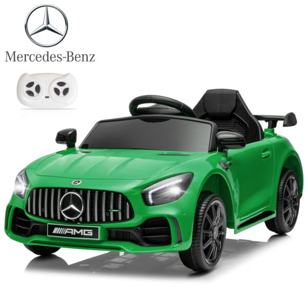 UBesGoo 12V Licensed Mercedes-Benz Electric Ride On Cars Toys for Kids, Power Wheels with Parent Remote Control, Green