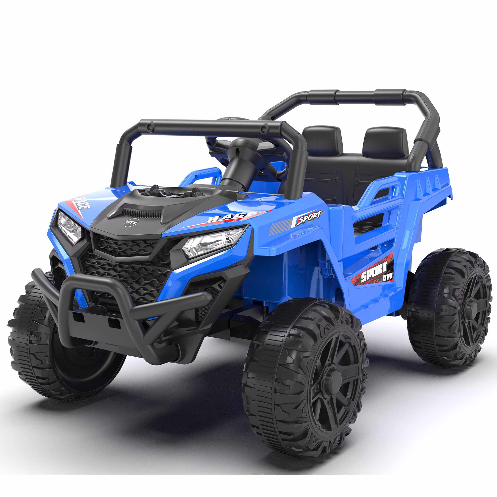 Ucades 12V Ride on Car UTV with Remote Control, Powered Ride on Toys for Kids Boys Girls Ages 3-5, Electric Car for Kids with Bluetooth, Music, MP3 Ports, LED Lights, Horn, Blue - Image 5