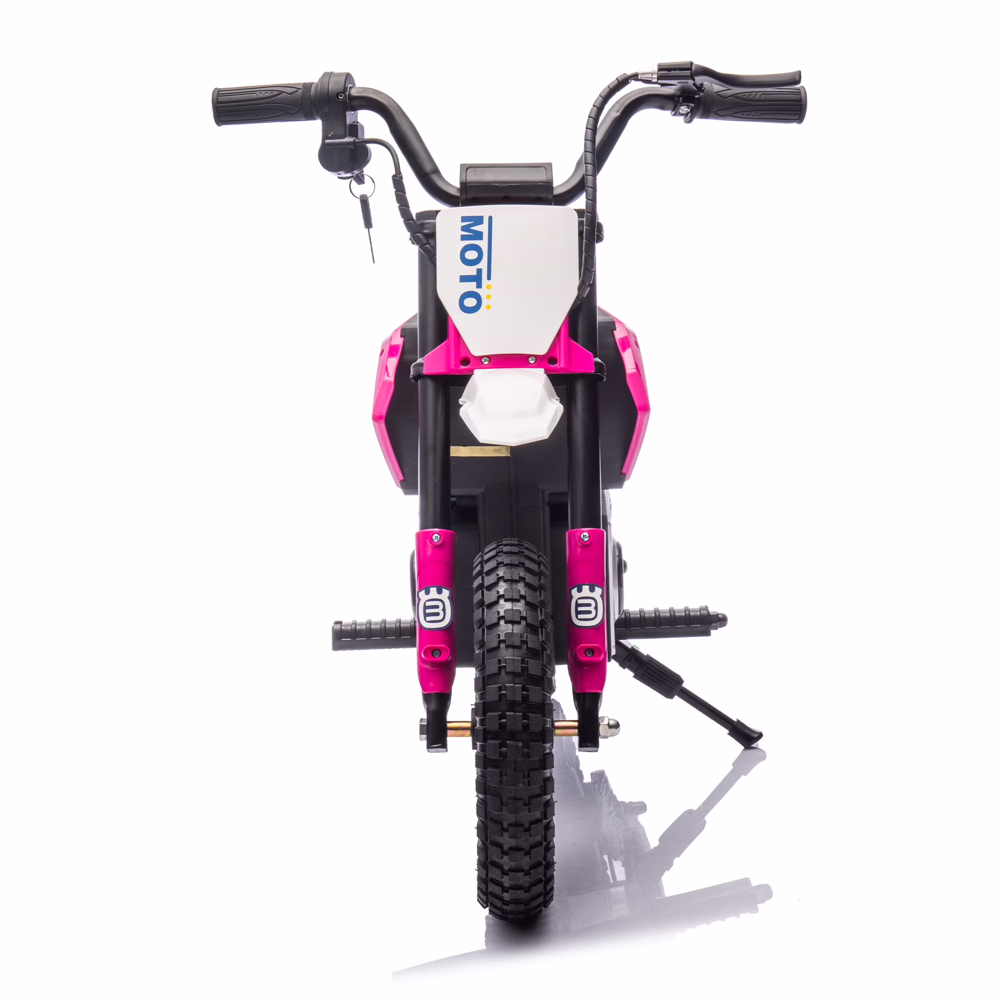 Ucades 24v Ride on Toys for Big Kids, Powered Ride on Motocross Motorcycle Road Bike for Boys Girls Age 5-15, Kids Electric Motorcycle with Bluetooth/Music/LED Light/200W Motor/9 Max Speed, Pink - Image 3