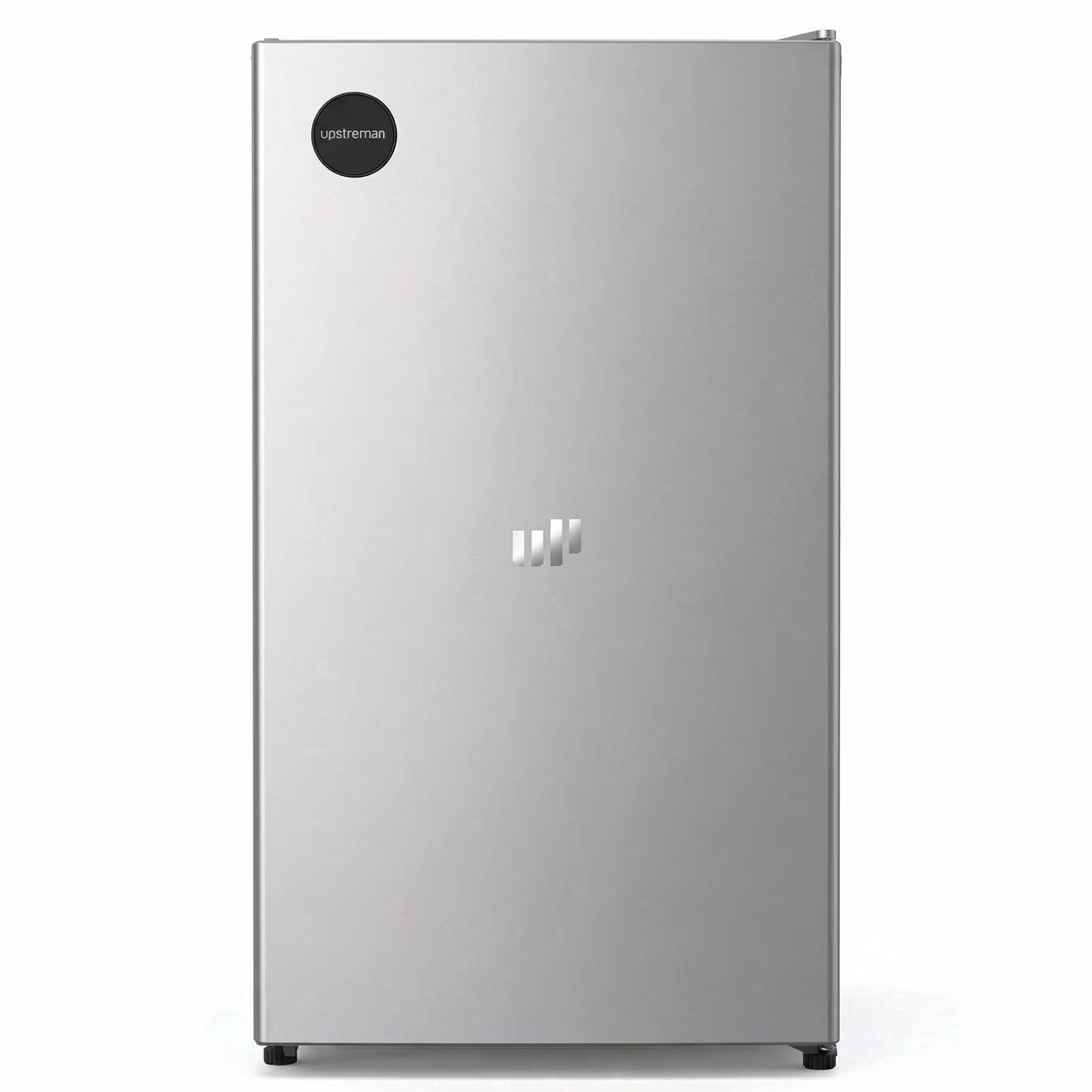 Upstreman 3.2 Cu ft Mini Fridge Without Freezer, Single Door Small Refrigerator No Freezer, Freezerless All-Refrigerator Cooler for Kitchen Office Bedroom Dorm, Silver CR32