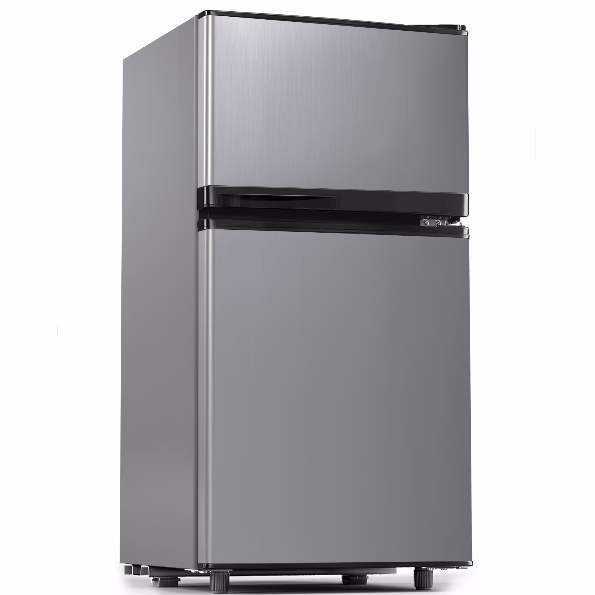 UrbanSync 3.6 Cu.ft Mini Fridge with Freezer, 2 Doors, 7 Setting Adjustable Thermostat, Adjustable Shelves, Ideal for Dorm, Offices, Bedrooms (Silver, Classic) - Image 5