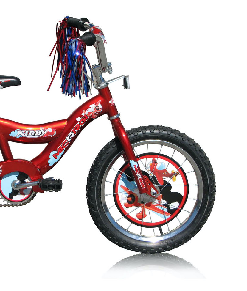 USToyOutlet 16" BMX S-Type Frame Bicycle Coaster Brake One Piece Crank Chrome Rims Black Tire Kid's Bike - Red - Image 5
