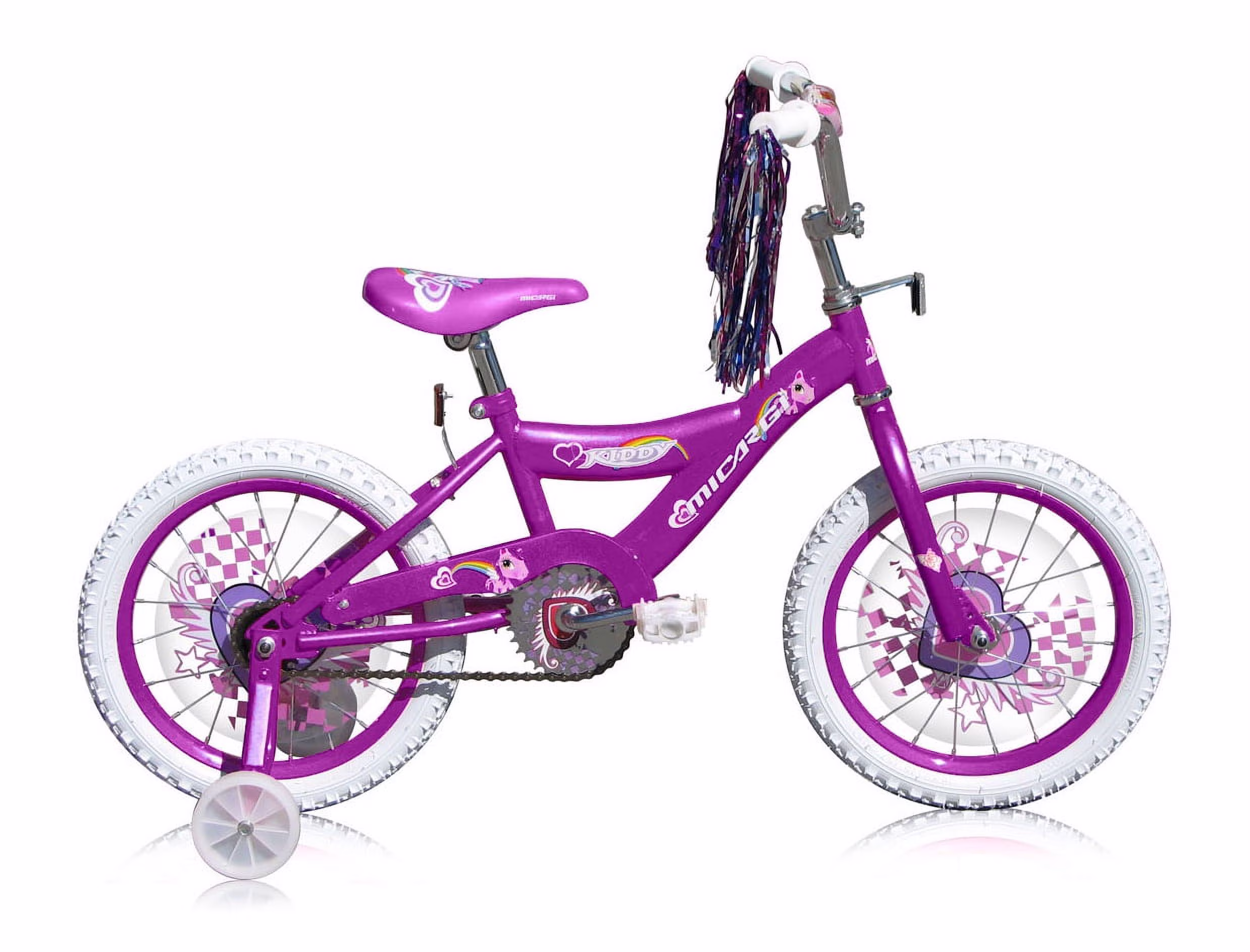 USToyOutlet 16 In. BMX S-Type Frame Bicycle Coaster Brake One Piece Crank Chrome Rims Black Tire Kid's Bike, Purple - Image 4