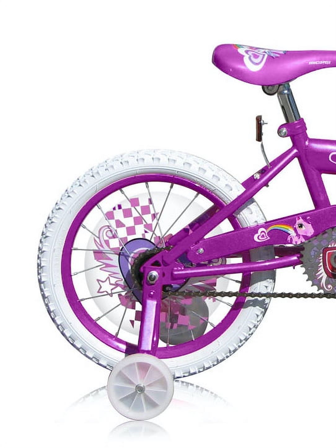 USToyOutlet 16 In. BMX S-Type Frame Bicycle Coaster Brake One Piece Crank Chrome Rims Black Tire Kid's Bike, Purple - Image 5