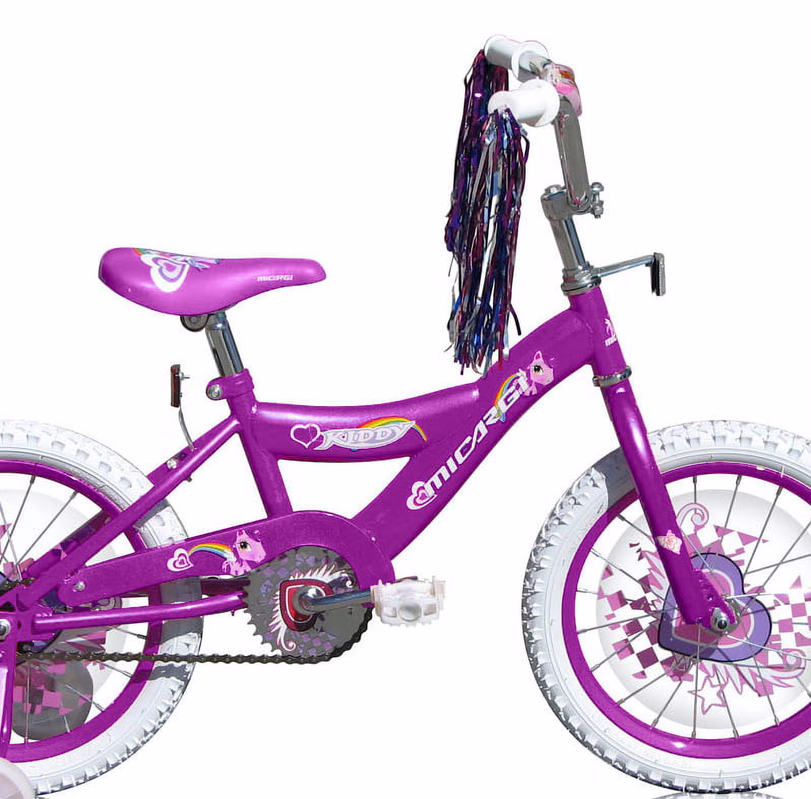 USToyOutlet 16 In. BMX S-Type Frame Bicycle Coaster Brake One Piece Crank Chrome Rims Black Tire Kid's Bike, Purple - Image 3