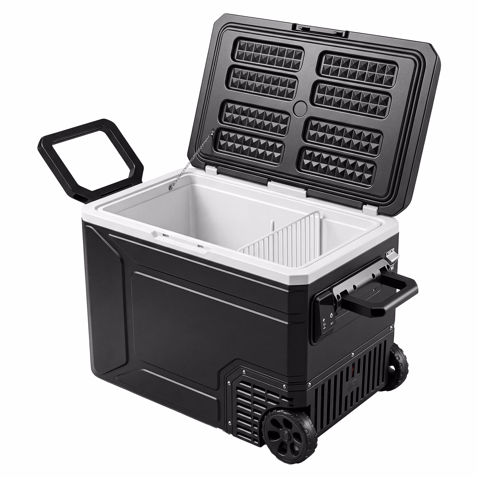 VEVOR 12 Volt Refrigerator, 82.4 QT/ 78L Car Fridge, Portable Electric Freezer Compressor with Handle, APP Control and Wheel, 12V/24V DC 100-240V AC, -4℉ to 68℉, for Truck Van RV SUV Travel Camping - Image 2