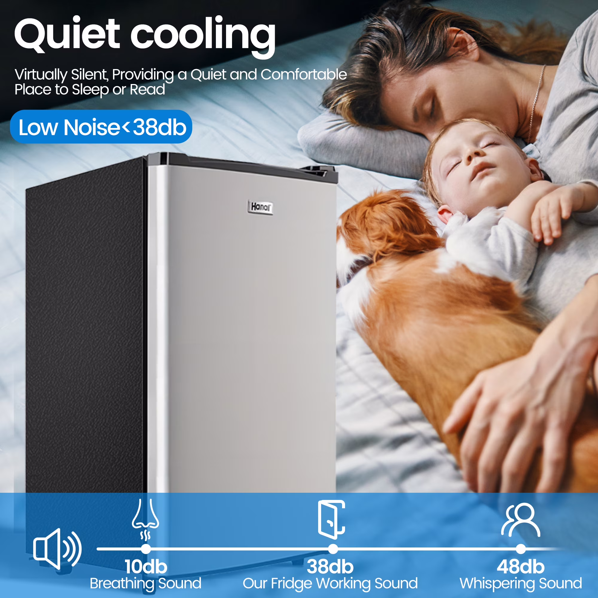 WANAI Energy-efficient Refrigerators with Shelves, 46 lb - Image 4