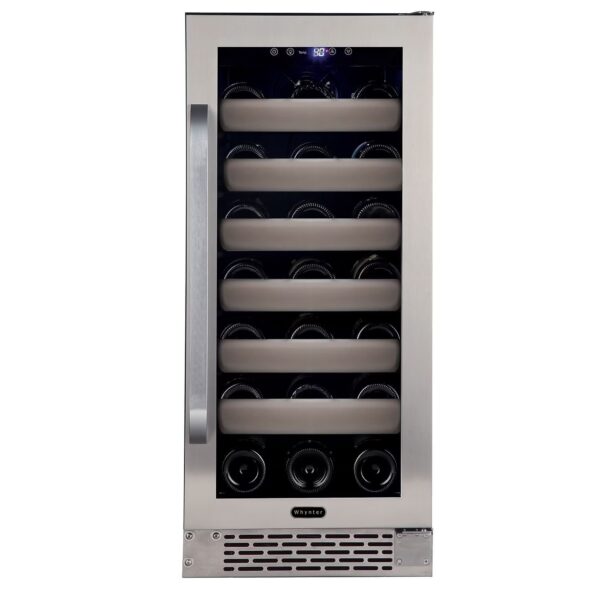 Whynter Elite 33 Bottle Built-in or Freestanding Wine Refrigerator, Glass Door BWR-331SL
