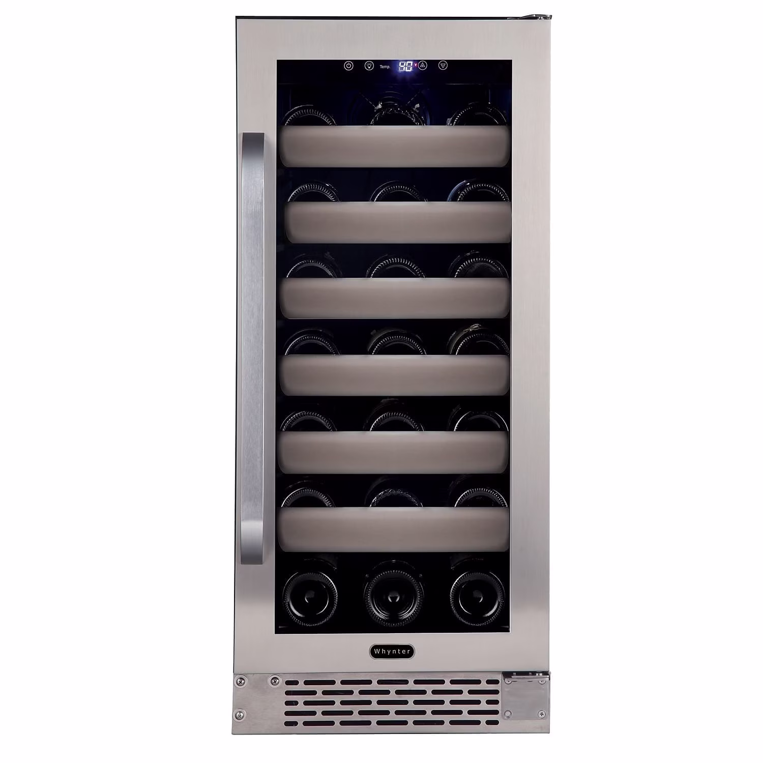 Whynter Elite 33 Bottle Built-in or Freestanding Wine Refrigerator, Glass Door BWR-331SL
