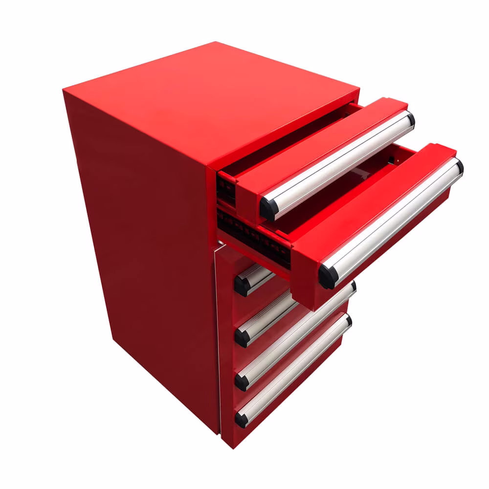 Whynter TBR‑185SR Portable 1.8 cu ft Tool Box Refrigerator with Drawers & Lock, Red - Image 4