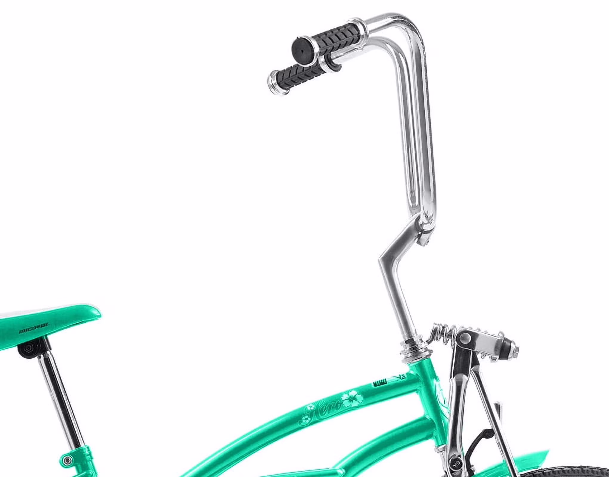 Wonder Wheels 20 Inch Beach Cruiser Lowrider Coaster Brake Single Speed Bicycle, Bike With Banana Seat Stainless Steel Spokes One Piece Crank Alloy Rims 36 H - Mint Green - Image 5