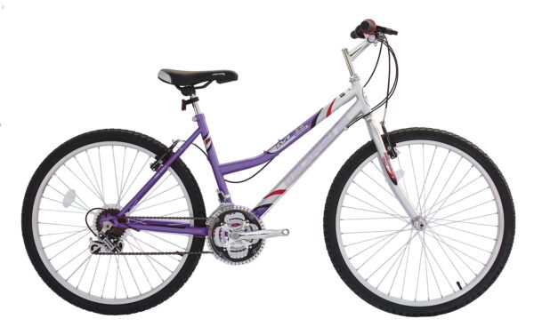 Wonder Wheels 26 In. Mtb 18 Speed Bicycle, Bike, Steel Frame Alloy Rims 36 H - Purple