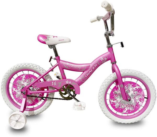 Wonder Wheels Avery Tracer 16" Kids BMX Bikes, Pink