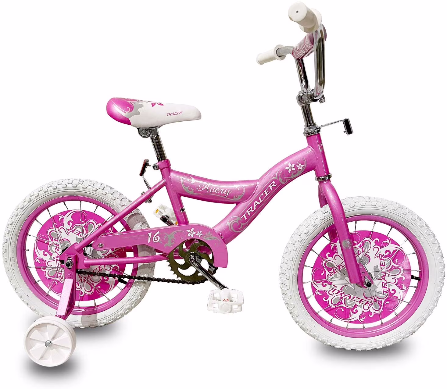 Wonder Wheels Avery Tracer 16" Kids BMX Bikes, Pink