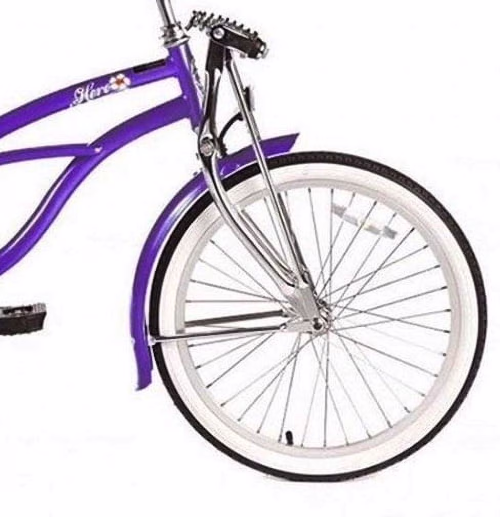 Wonder Wheels Kids 20" Cruiser Bike, Alloy Purple - Image 3