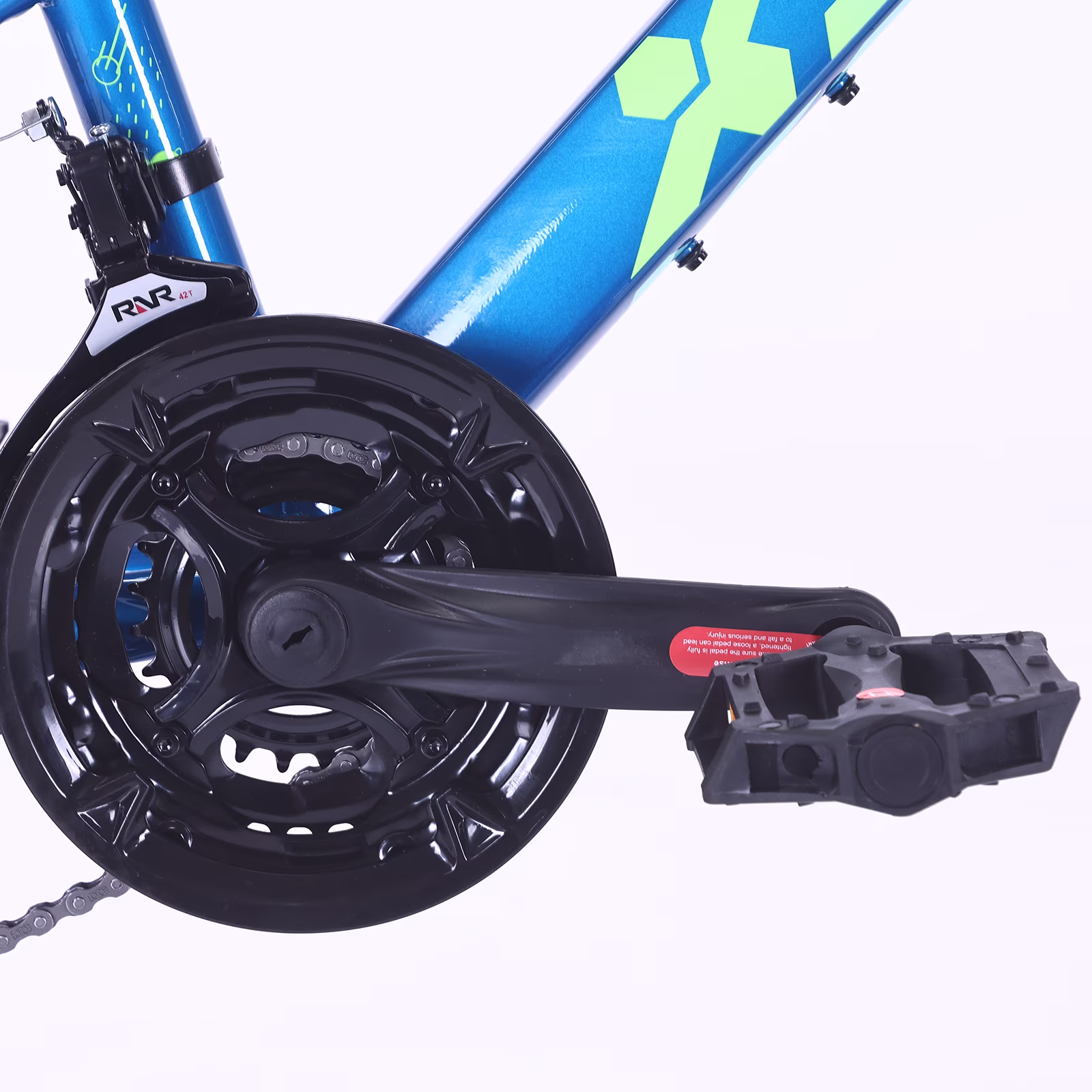 XJD 24 Inch Kids Mountain Bike, 21-Speed, Front Suspension & Dual Disc Brakes, 20 24inch Teen Bike 6-14 Years Old, Man Mountain Bike For boy, Blue - Image 5