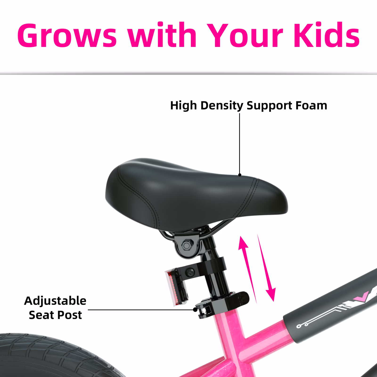XJD BMX Style Kids Bike for 2-8 Years Old Girls Toddlers 12 14 16 Inches Bicycle With Training Wheels Coaster Brake - Image 2