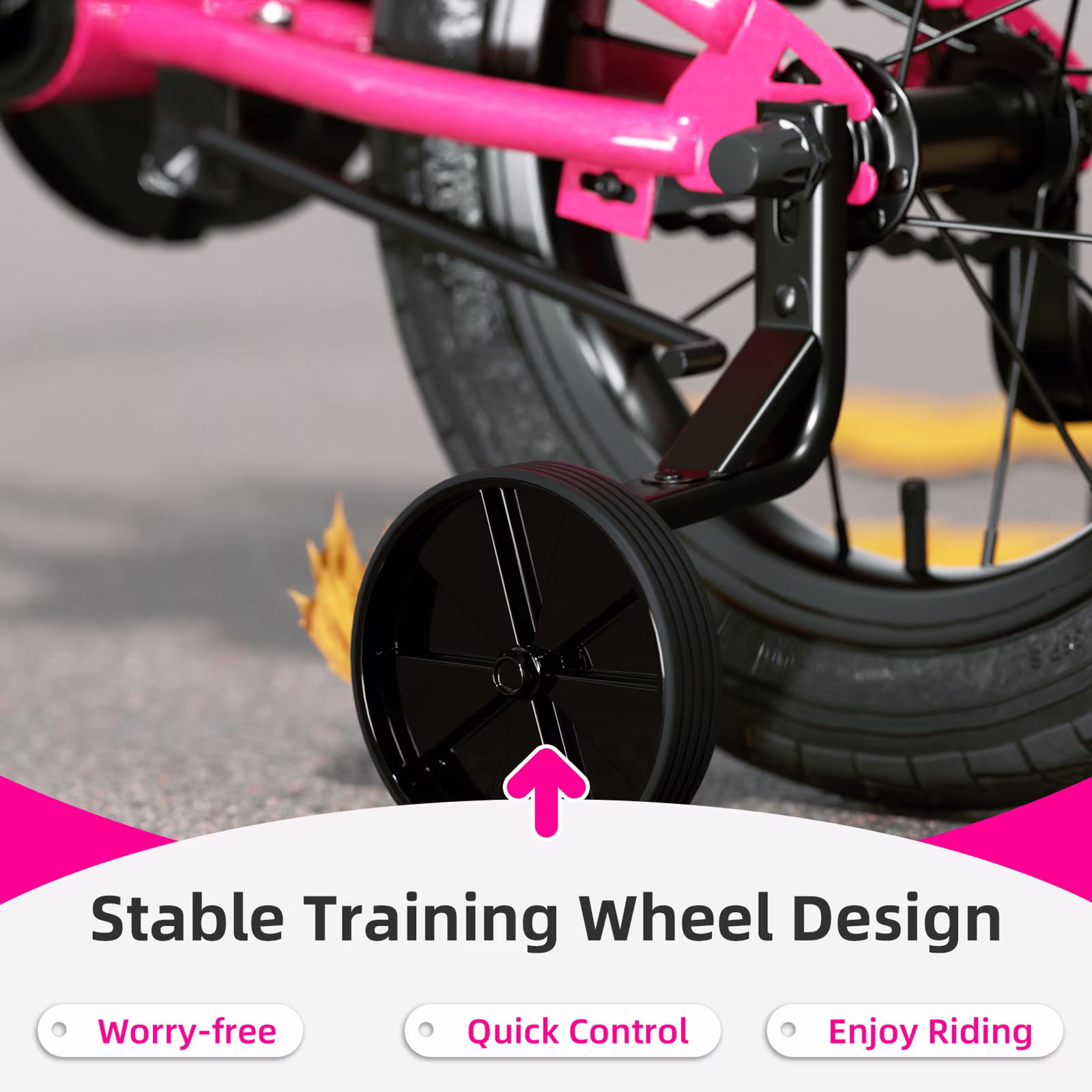 XJD BMX Style Kids Bike for 2-8 Years Old Girls Toddlers 12 14 16 Inches Bicycle With Training Wheels Coaster Brake - Image 5