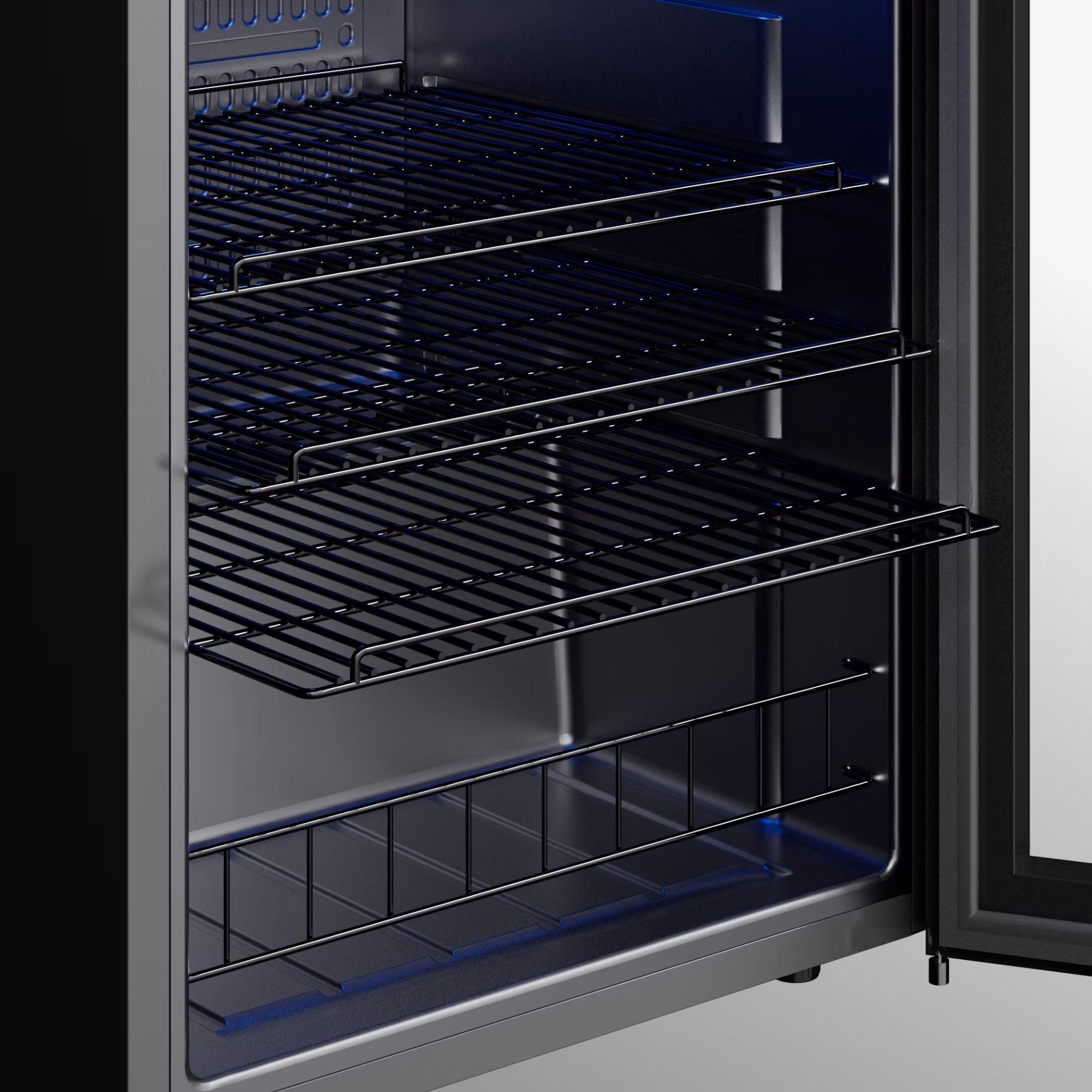 Yeego 160 Cans Beverage Refrigerator Cooler, 4.6 cu.ft. Beverage Fridge with Glass Door for Home/Bar/Office, Black - Image 3