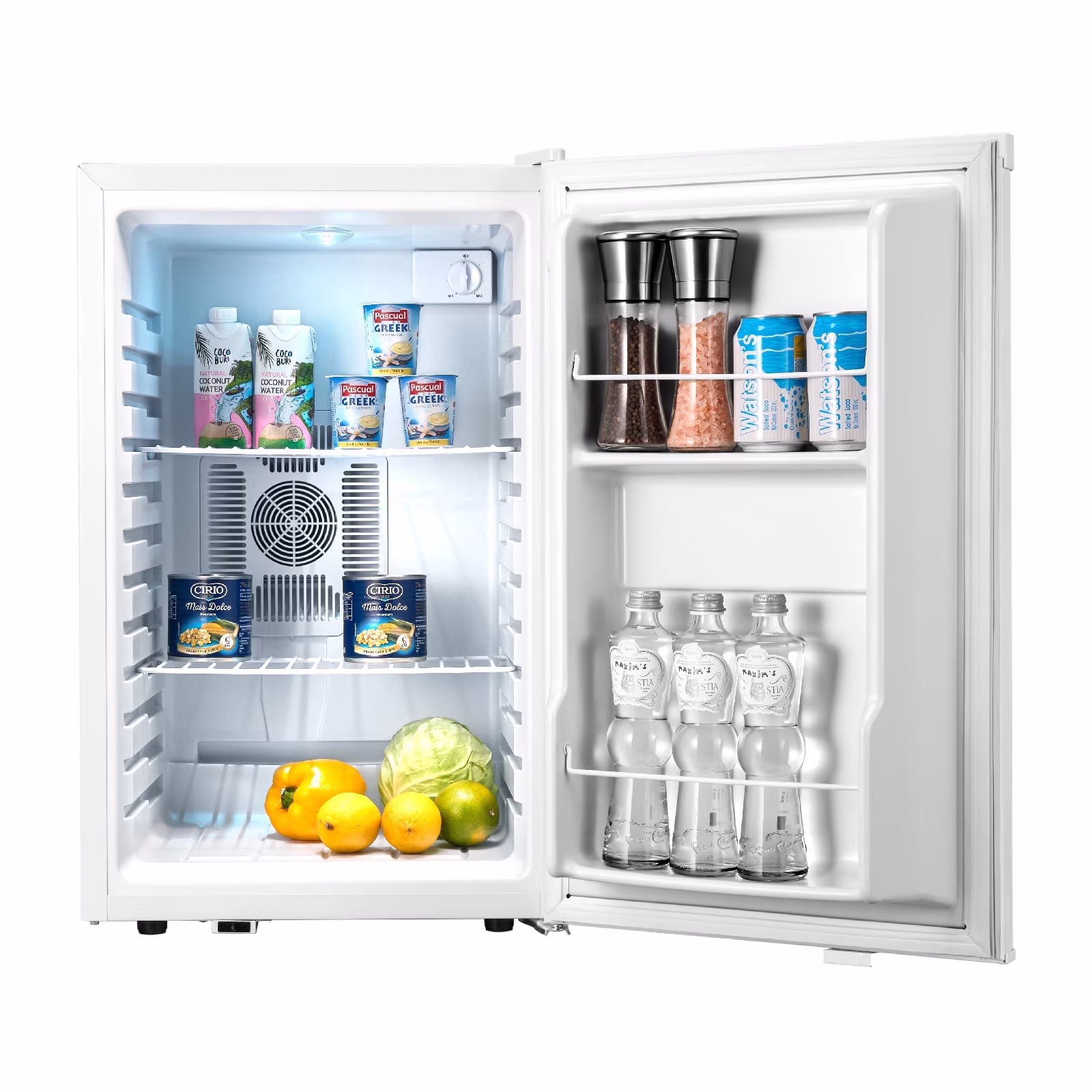 Yeego 2.47 Cu.Ft Mini Fridge, Compact Mini Refrigerator Cooler, Single Door Compact Refrigerator for Skin Care, Cosmetics, Beverage, Food,Great for Bedroom, Office, White